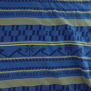 The Hundreds Mens XL Blue Yellow Short Sleeve Los Angeles T-Shirt